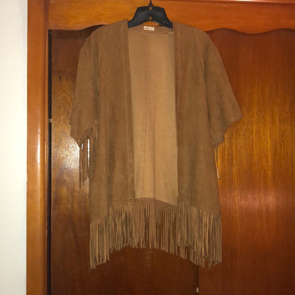 Tassel Suede Cover-Up/Light Jacket
